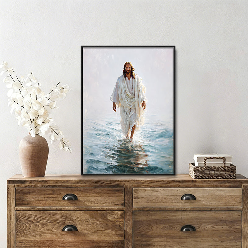Jesus Christ the lost sheep wall art
