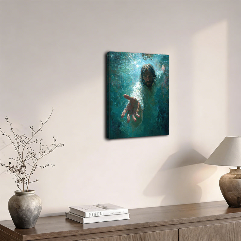 Jesus Christ the lost sheep wall art