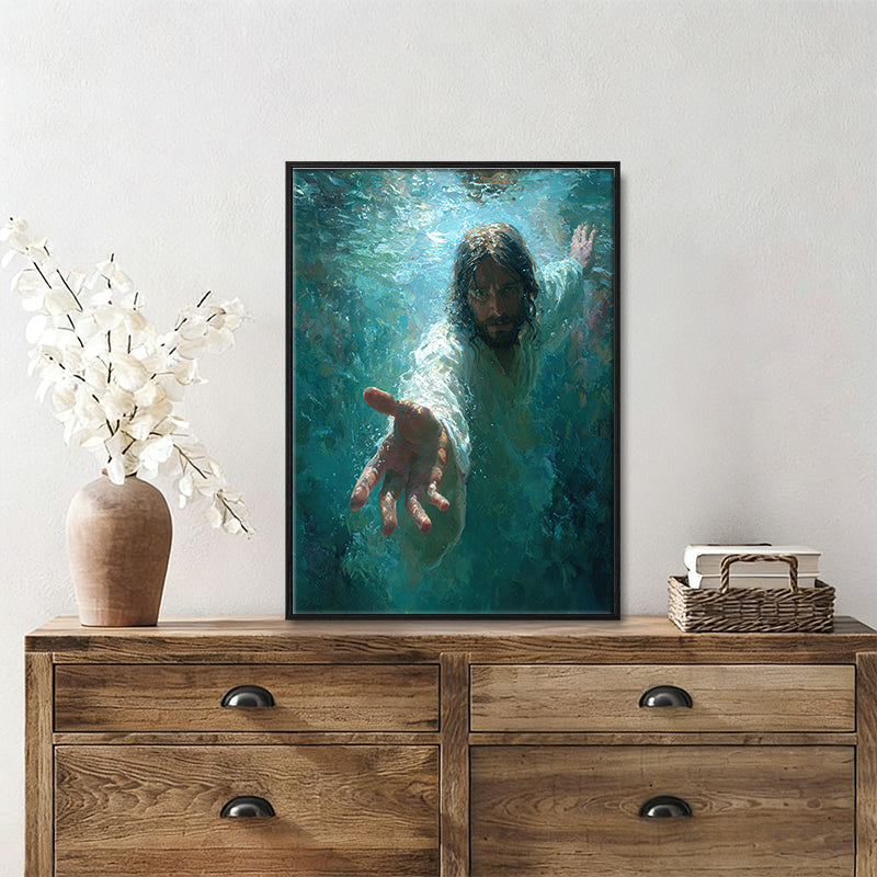Jesus Christ the lost sheep wall art
