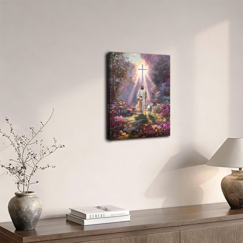 Jesus Christ the lost sheep wall art