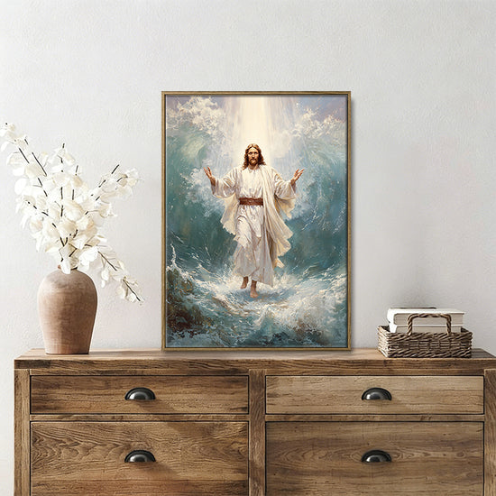 Jesus Christ the lost sheep wall art