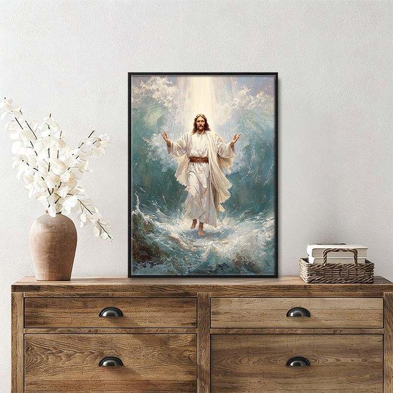 Jesus Christ the lost sheep wall art