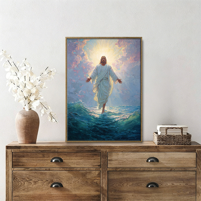 Jesus Christ the lost sheep wall art