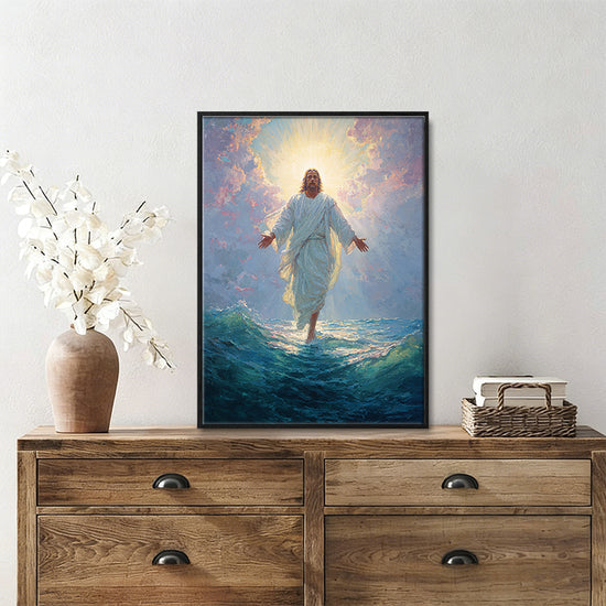Jesus Christ the lost sheep wall art