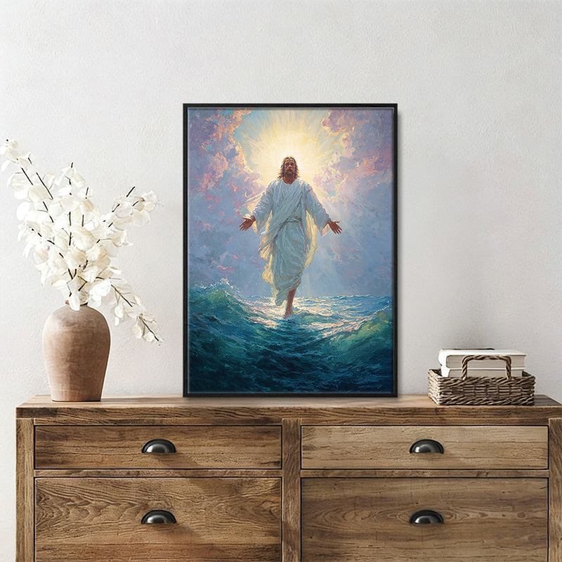 Jesus Christ the lost sheep wall art