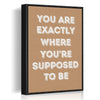 black frame motivational poster wall art canvas 