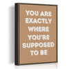 coffee frame motivational poster canvas print