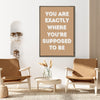 coffee frame motivational poster canvas print hanging on the wall