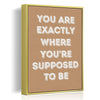 gold frame motivational poster canvas print