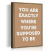 light oak color frame motivational poster canvas print 