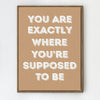 light oak color frame motivational poster canvas print