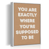 white frame motivational poster canvas print