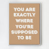 white frame motivational poster canvas print
