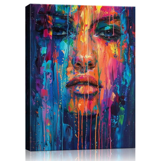 abstract beautiful woman wall art decor