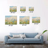 different size wall art canvas painting depicts a gorgeous sea of ​​flowers