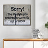 coffee frame banksys statement canvas print in the living room