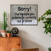 coffee frame banksys statement canvas print in the living room