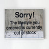 white frame banksys statement canvas print