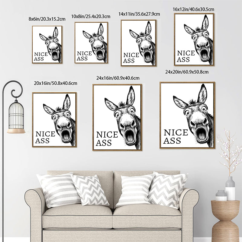 funny-donkey-nice-ass-bathroom-wall-art