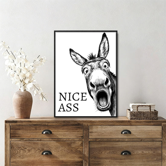 funny-donkey-nice-ass-bathroom-wall-art