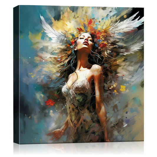 flower goddess wall art print