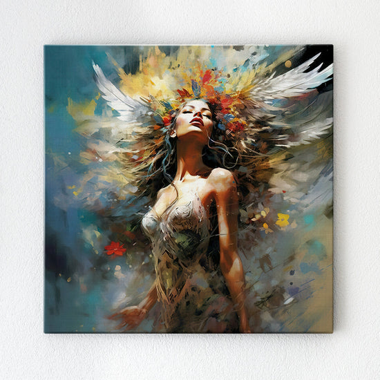 flower goddess wall art print