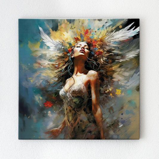 flower goddess wall art print