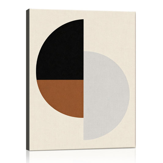 wall art canvas geometric circular minimalism