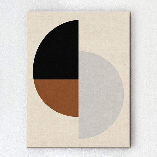 wall art canvas geometric circular minimalism