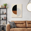 living room wall art canvas geometric circular minimalism