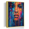 gold frame abstract beautiful woman wall art decor