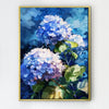 gold frame hydrangea wall art painting