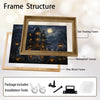 Full Moon Haunted House Ghost Jack O Lantern Halloween Canvas Wall Art