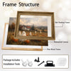 Vintage Farmhouse Pumpkin Field Cute Ghost Old Country House Halloween Canvas Wall Art