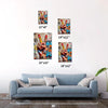 different size wall art painting victory gesture