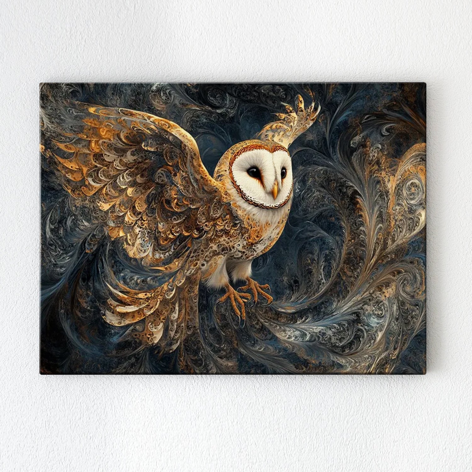 Wall Art Print Flying Owl
