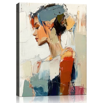 wall art canvas abstract beautiful woman