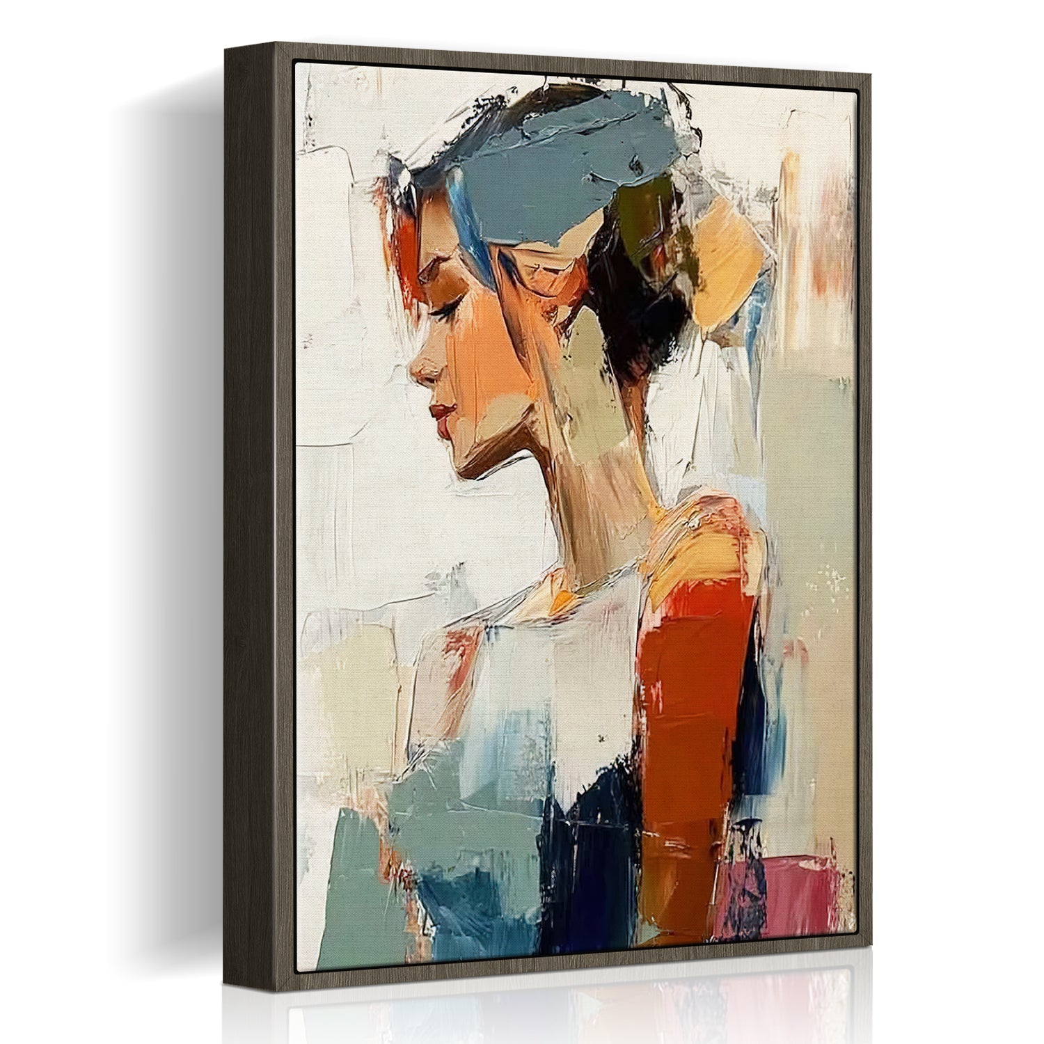 coffee frame wall art women painting