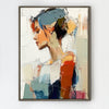 coffee frame wall art women painting