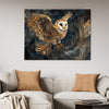 wall art print flying owl,living room decor