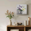 living room wall art colorful flowers 