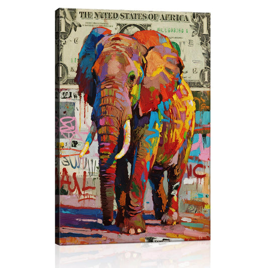 wall art canvas graffiti art elephant