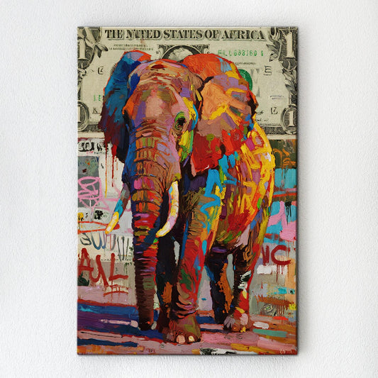 wall art canvas graffiti art elephant