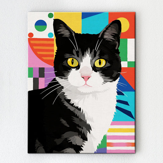 wall art canvas pop cat