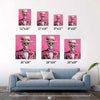 different size wall art canvas depicts skeleton in a suit